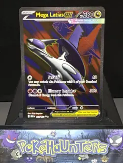 Pokemon Card Mega Latias EX 163/132 Ultra Rare Mega Evolution Base Set NM - Image 1