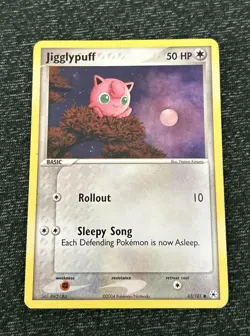 Jigglypuff Common Pokemon Card Non Holo 63/101 Ex Hidden Legends 2004 - Image 1