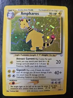 Ampharos (1/64) Holo Neo Revelation Set Pokemon Card! EXCELLENT condition TCG 👀 - Image 1