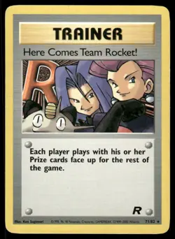 Pokemon Cards Here Comes Team Rocket! 71/82 UNLIMITED Team Rocket WOTC Rare LP - Image 1
