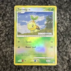 Pokemon Turtwig Reverse Holo Diamond & Pearl 103/130 60 HP Common Basic Card - Image 1