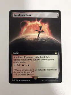 Sundown Pass Extended Borderless MTG Magic the Gathering Card NM Near Mint WHO - Image 1
