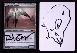 Magic MTG SIGNED Artist Proof _ Brom _ M10 SET _ PLATINUM ANGEL _ 1/10 Sketch! - Image 1