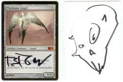 Magic MTG SIGNED Artist Proof _ Brom _ M10 SET _ PLATINUM ANGEL _ 1/10 Sketch! - Image 3