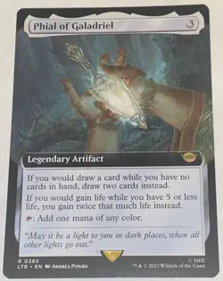 Phial of Galadriel - Extended Art 0382 Lord of the Rings Magic MTG NEW UNPLAYED - Image 1