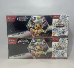 LOT OF 2 - Pokemon Prismatic Evolutions Surprise Box & Booster Bundle Sams Club - Image 1