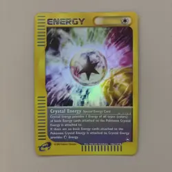 Crystal Energy 146/147 LP Reverse Holo Rare Pokemon Vintage E Series Aquapolis - Image 1