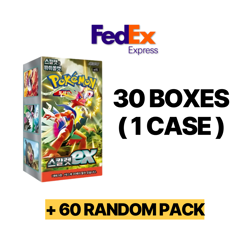 [FEDEX] Korean Pokemon Scarlet EX SEALED 30 Booster Box (1 CASE) plus 60 pack - Image 1