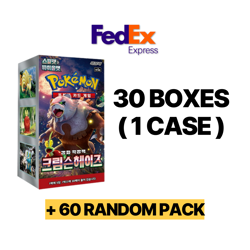 [FEDEX] Korean Pokemon Crimson Haze SEALED 30 Booster Box plus 60 Pack - Image 1
