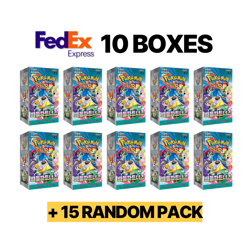 [FEDEX Korean Pokemon Scarlet Battle Partners SEALED 10 Booster Box plus 15 pack - Image 1