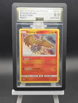 Pokemon Shining Ho-Oh - SM70 - Shining Legends ETB Promo AGS 9.5 Low Pop & Guard - Image 1