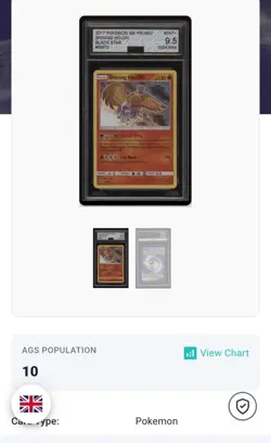 Pokemon Shining Ho-Oh - SM70 - Shining Legends ETB Promo AGS 9.5 Low Pop & Guard - Image 2