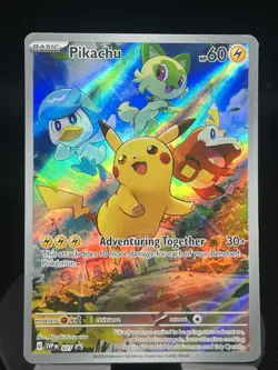 Pokemon TCG Pikachu 027 Scarlet & Violet Promo NM - Image 1