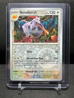 Aerodactyl 142/165 Reverse Holo Rare Pokemon 2023 Scarlet Violet 151 NM English - Image 1