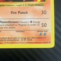 Pokemon 1st Edition Magmar & Marowak Base Set 36/102 39/64 English Wizards Lot - Image 5