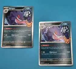 2 Gengar #57/91 Cosmos Holo Pokemon Card TCG Halloween Trick Or Trade 2024 - Image 1