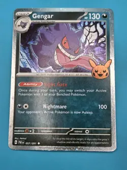 2 Gengar #57/91 Cosmos Holo Pokemon Card TCG Halloween Trick Or Trade 2024 - Image 3