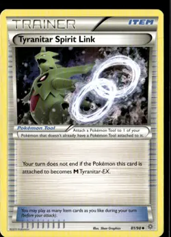 Pokemon Tyranitar Spirit Link 81/98 Ancient Origins Non Holo 2 Card Lot LP - Image 1