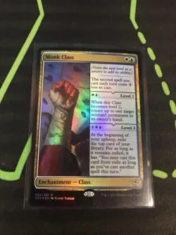 MTG Magic The Gathering Monk Class Foil AFR DnD Enchantment Commander - Image 1