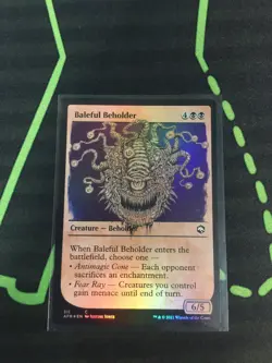 MTG Magic The Gathering Baleful Beholder Foil Showcase DnD Monster Commander - Image 1