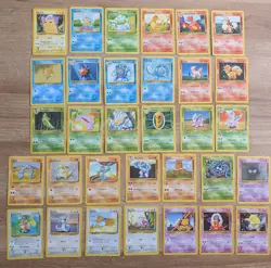 70 Vintage Pokemon Card Job Lot INC HOLO VAPOREON / STARTERS / WOTC / MP - Image 3