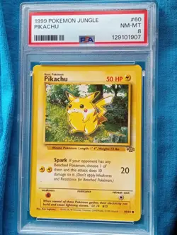 PokeMon Cards - Pikachu - 60/64 - Jungle - Graded PSA 8! - Image 1