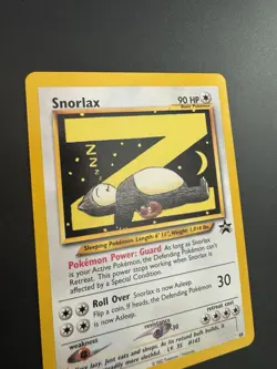 Pokemon Snorlax Card 49/53 Blackstar Z WOTC Promo - Image 5