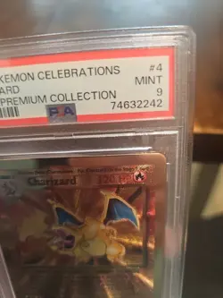 Pokemon 2021 Celebrations Ultra Premium Collection Gold Metal Charizard #4 PSA 9 - Image 3