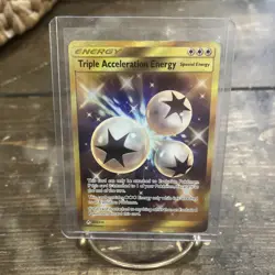 Triple Acceleration Energy - 234/214 - Pokemon Unbroken Bonds Sun Moon Secret NM - Image 1
