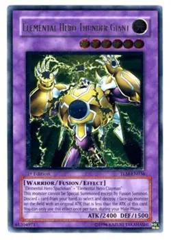 Elemental Hero Thunder Giant - TLM-EN036 - Ultimate Rare - 1st Edition Lightly P - Image 1