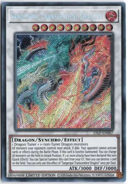 Yugioh - Sangenpai Transcendent Dragion (Secret Rare) 25LP-EN007 Limited - Limit - Image 1