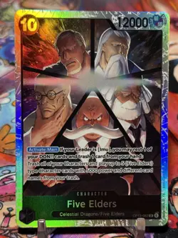 FIVE ELDERS - One Piece TCG OP13-082 - SR Super Rare - Carrying On His Will - Image 1