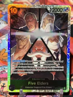 FIVE ELDERS - One Piece TCG OP13-082 - SR Super Rare - Carrying On His Will - Image 3