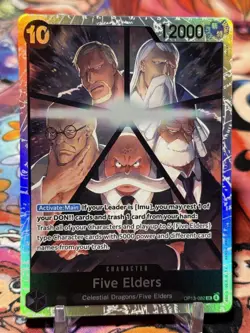 FIVE ELDERS - One Piece TCG OP13-082 - SR Super Rare - Carrying On His Will - Image 5