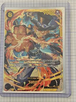 Sabo OP07-118 One Piece 500 Years in the Future English Secret Rare Foil - Image 2