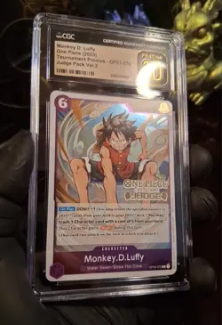 ✨2023 One Piece Tournament Promo Monkey D. Luffy JUDGE ✨ CGC PRISTINE / PSA 10 - Image 2