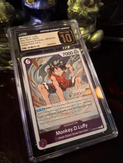 ✨2023 One Piece Tournament Promo Monkey D. Luffy JUDGE ✨ CGC PRISTINE / PSA 10 - Image 5