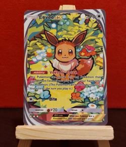 Eevee Pokemon Pocket 'CUSTOM' Card Eevee Grove Full Art Non Holo FAN Made - Image 1