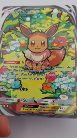 Eevee Pokemon Pocket 'CUSTOM' Card Eevee Grove Full Art Non Holo FAN Made - Image 2