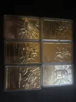 VINTAGE 1999 Burger King/Nintendo Pokemon 23K Gold Plated Trading Card Set of 6 - Image 2
