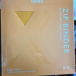 ✅ Vault X 12 Pocket Exo-Tec Zip Binder Neon Orange - Holds 480 Cards IN HAND✅ - Image 1