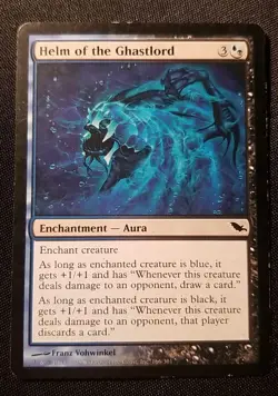 Helm of the Ghastlord MP Shadowmoor Mtg Magic The Gathering Tcg See Pics - Image 1