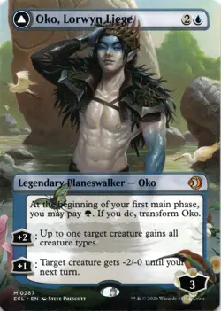 Oko, Lorwyn Liege BORDERLESS Lorwyn Eclipsed Magic MTG NM - Image 1
