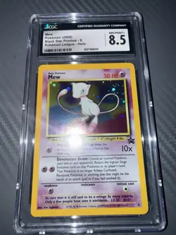 Pokemon Black Star Promo Pokemon League Holo Mew #9 CGC 8.5 NM Mint+ 2000 - Image 1
