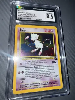 Pokemon Black Star Promo Pokemon League Holo Mew #9 CGC 8.5 NM Mint+ 2000 - Image 4