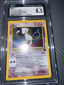Pokemon Black Star Promo Pokemon League Holo Mew #9 CGC 8.5 NM Mint+ 2000 - Image 5