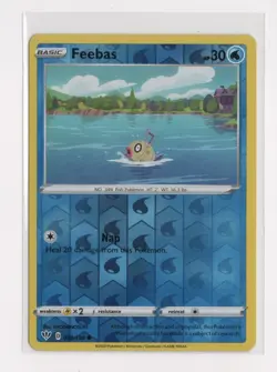 Pokemon Feebas Swsh Darkness Ablaze 038/189 Reverse Holo TCG 2020 - Image 1