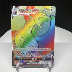 Pokemon Salamence VMAX Secret Rare Rainbow NM Darkness Ablaze 194/189 - Image 1