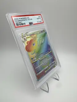 2022 POKEMON GO DRAGONITE VSTAR SECRET RAINBOW #081 PSA 10 GEM MINT - Image 3
