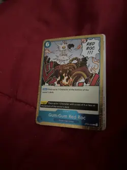 One Piece TCG Gum-Gum Red Roc OP04-056 Foil Rare - Image 1